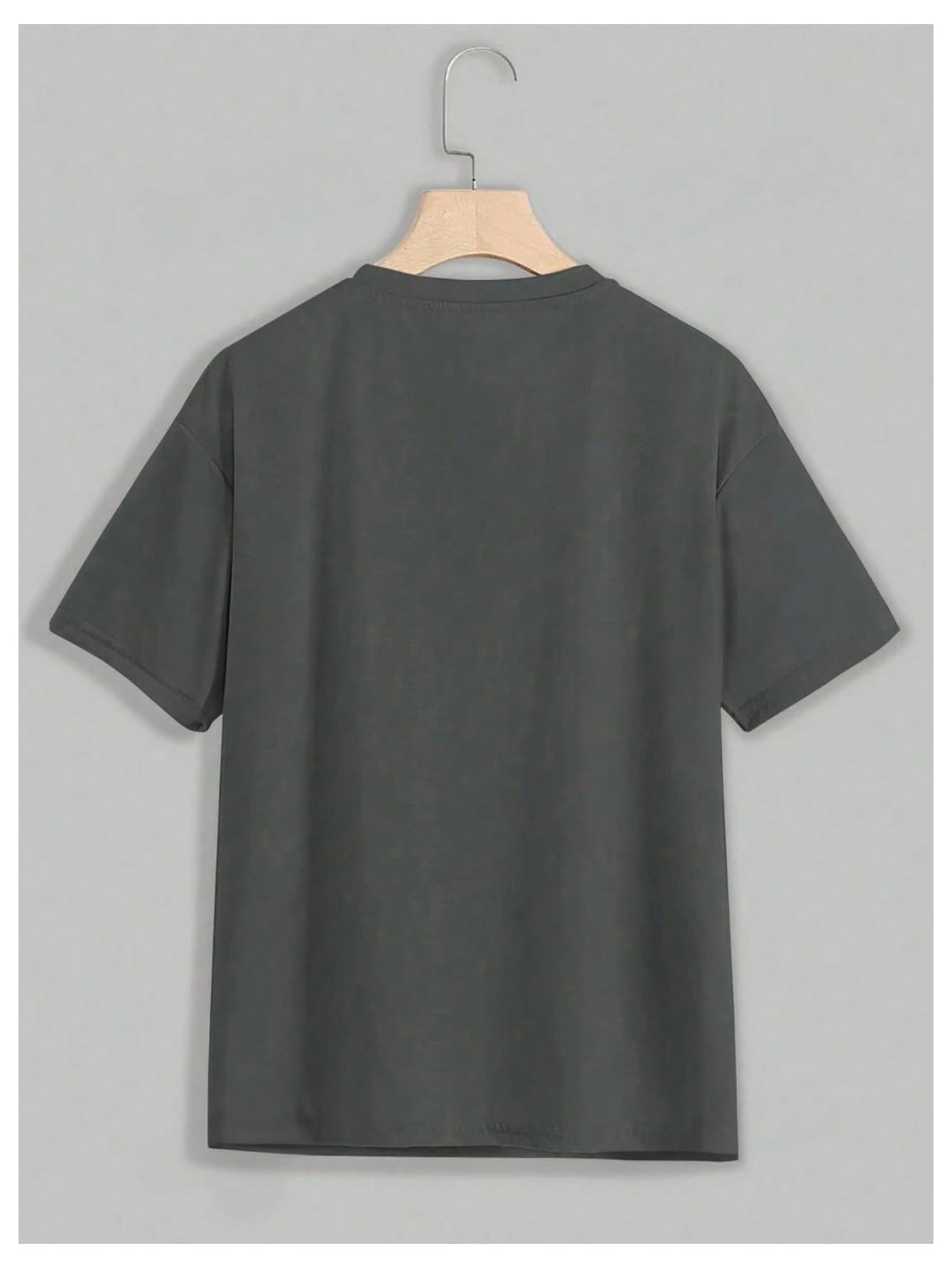 GORGLITTER Women's Oversized Graphic Tees Y2k Crewneck Short Sleeve Western T-Shirt Dark Grey Large