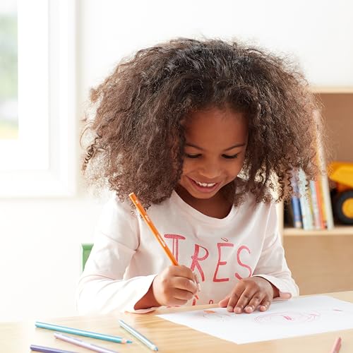 Amazon Basics - Premium Colored Pencils, Soft Core, 24 Count (Pack of 1), Multicolor - Bella Blue Styles