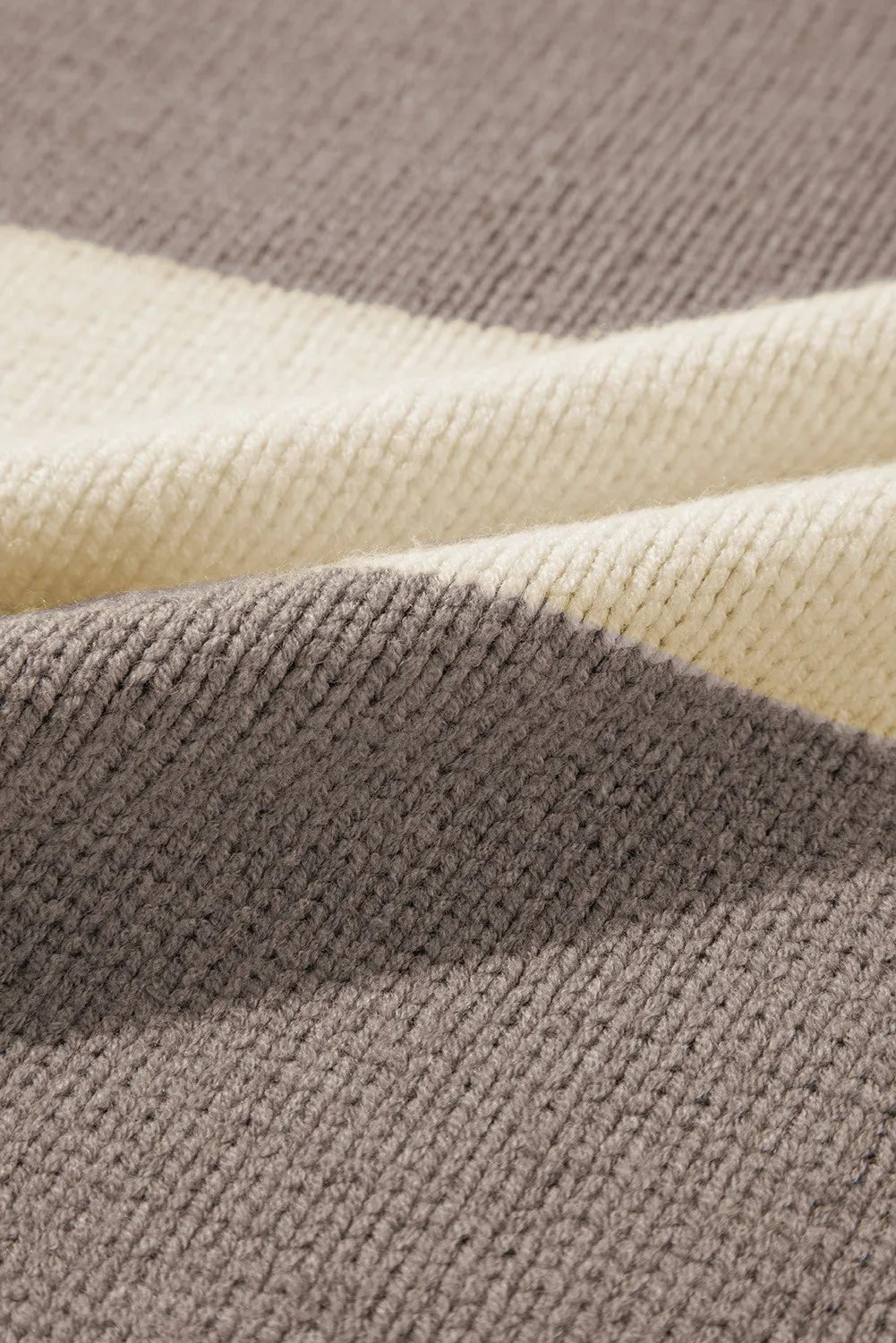 Color Block Round Neck Sweater - Bella Blue Styles