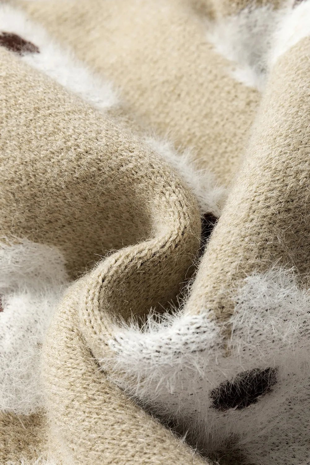 Flower Half Zip Long Sleeve Sweater - Bella Blue Styles