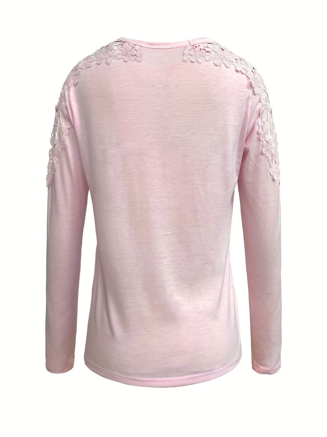Full Size Cutout Round Neck Long Sleeve T-Shirt - Bella Blue Styles