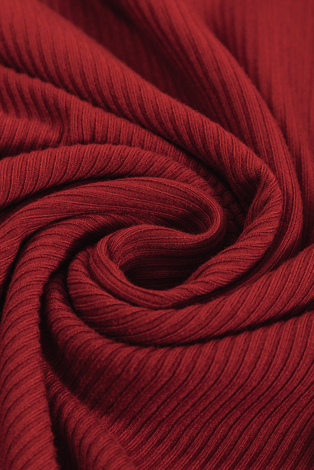 Ribbed Mock Neck Long Sleeve Mini Dress - Bella Blue Styles