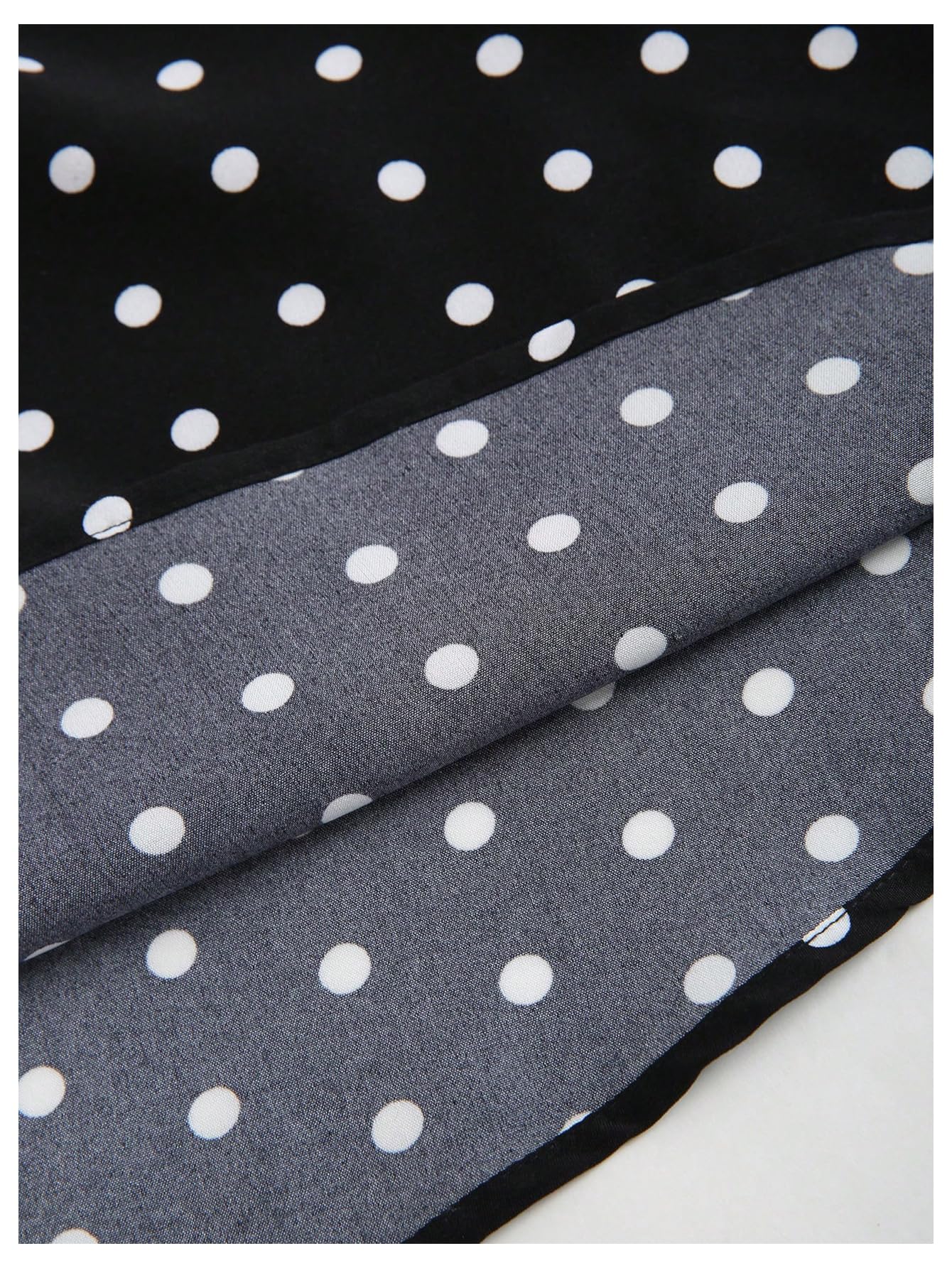 Milumia Women's Polka Dots Halter Midi Dress Backless A Line Elegant Dresses Black and White Small