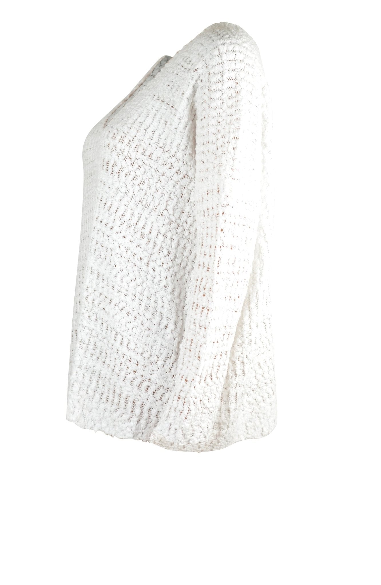 Angel Wings Single Shoulder Long Sleeve Sweater - Bella Blue Styles