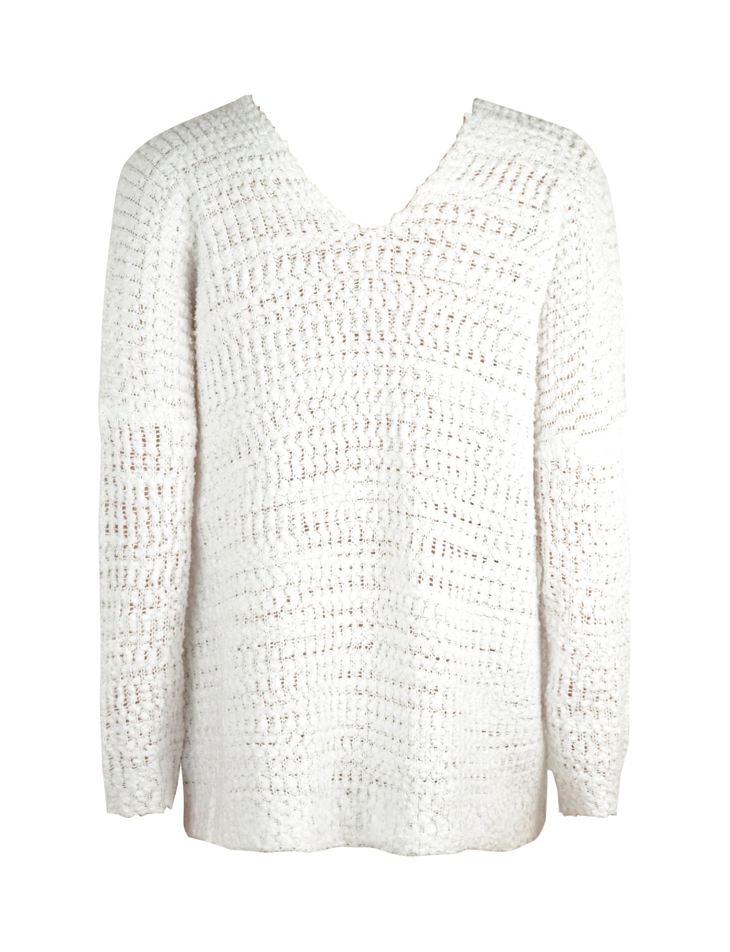 Angel Wings Single Shoulder Long Sleeve Sweater - Bella Blue Styles
