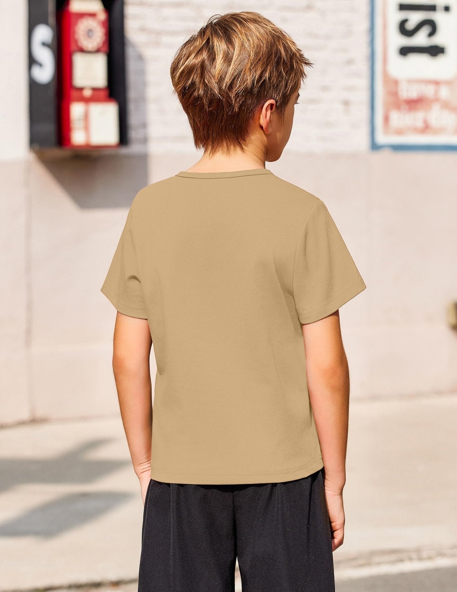 Arshiner Boy's Henley Shirt Soft Style T - Shirt with Multi Color Size 12, 2 - Pack - Bella Blue Styles