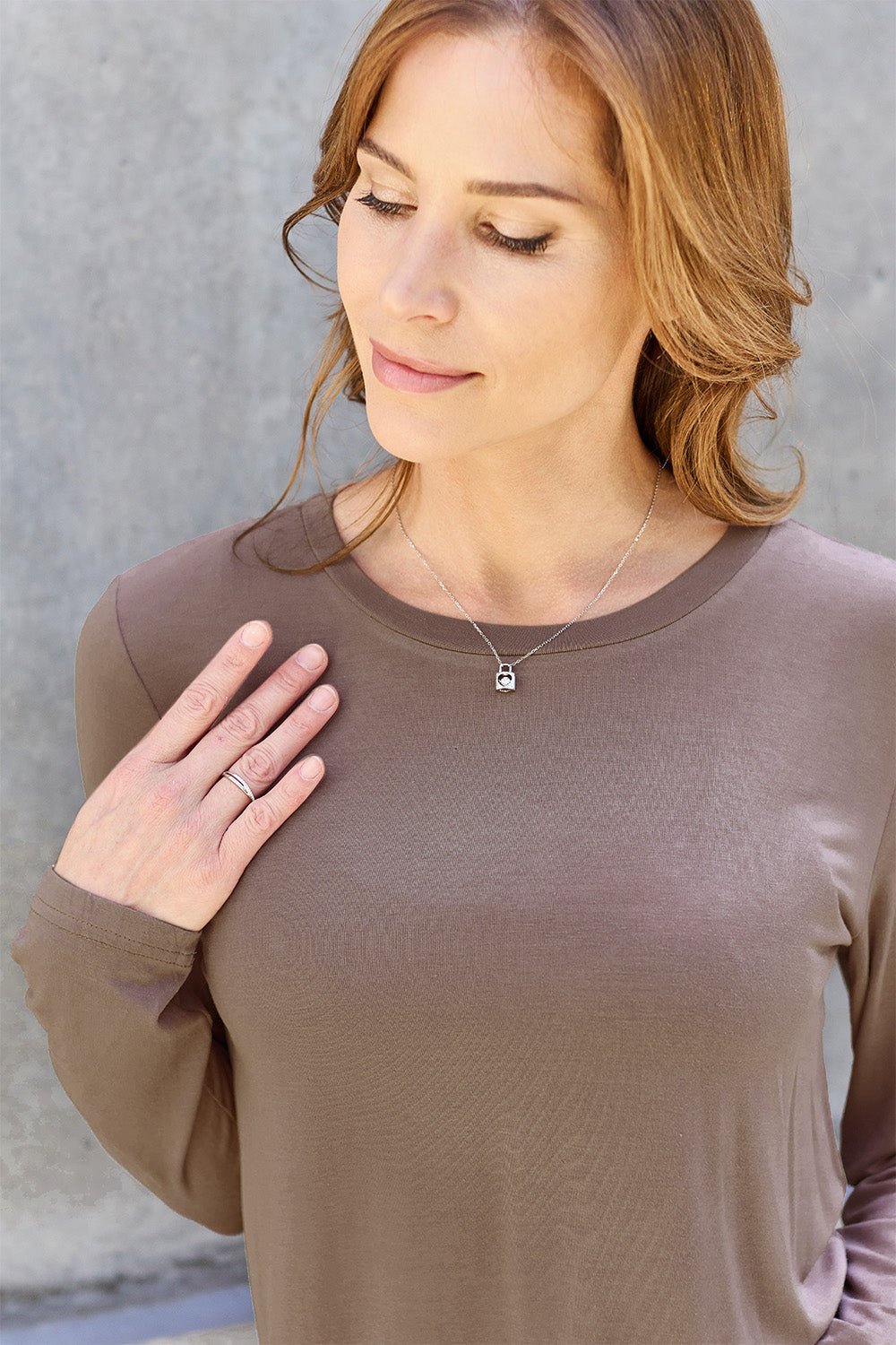 Basic Bae Full Size Round Neck Long Sleeve Top - Bella Blue Styles