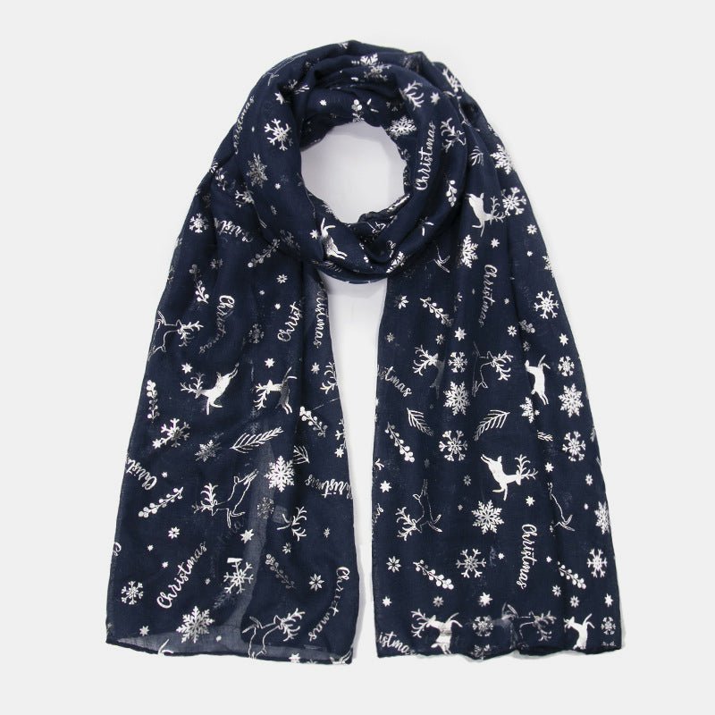 Christmas Element Polyester Scarf - Bella Blue Styles