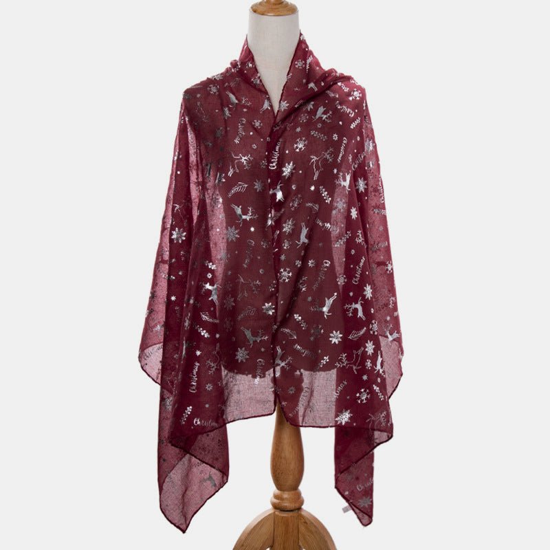 Christmas Element Polyester Scarf - Bella Blue Styles