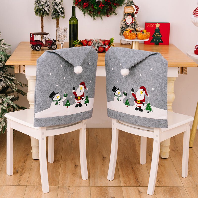Christmas Pattern Chair Cover - Bella Blue Styles
