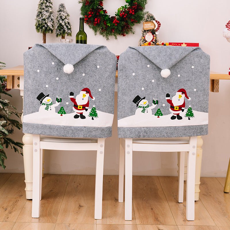 Christmas Pattern Chair Cover - Bella Blue Styles