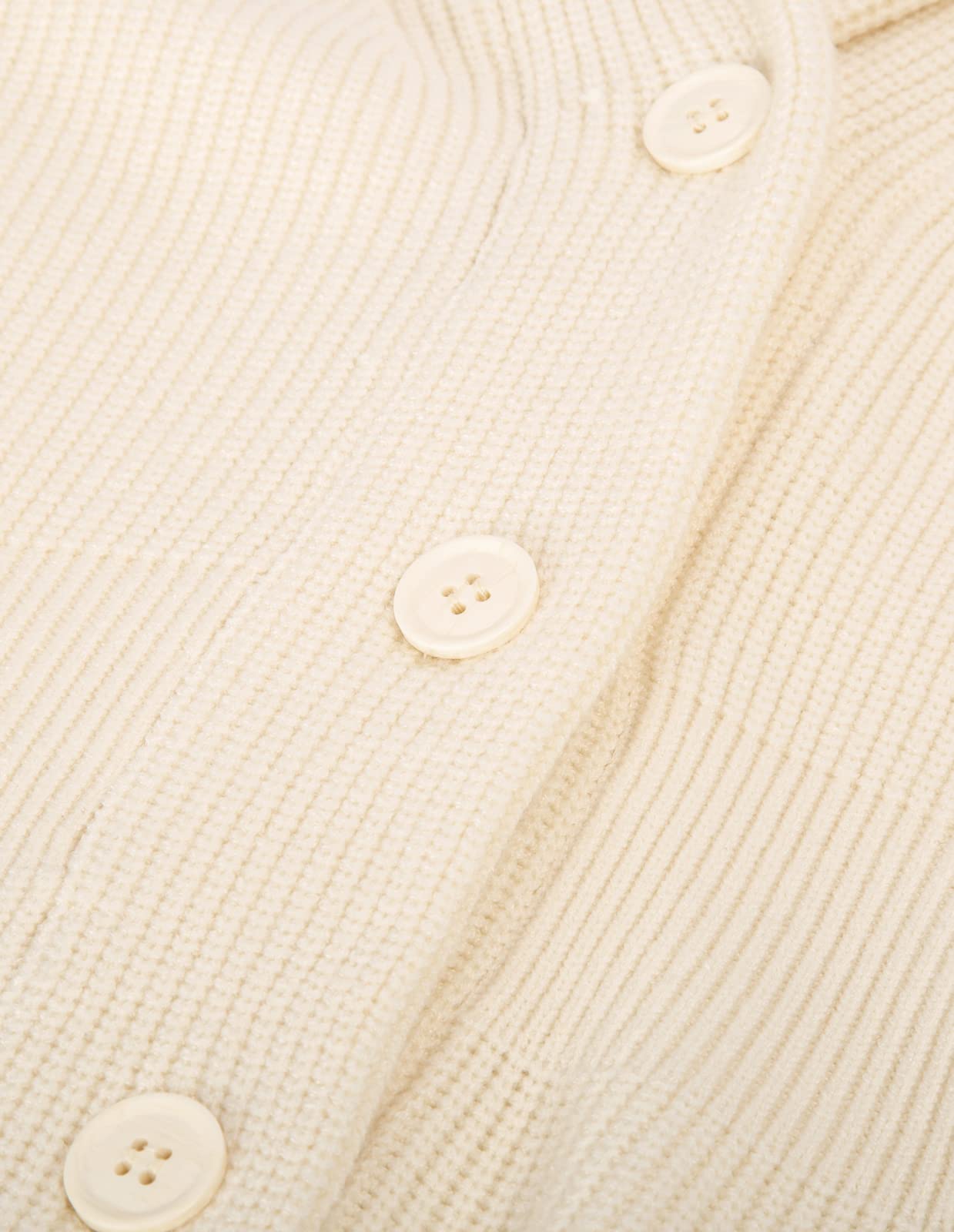 Ladies Shawl Collar Cardigan Sweater Long Sleeve Office Sweater Turn Down Collar Cardigan (Ivorywn, XL) - Bella Blue Styles